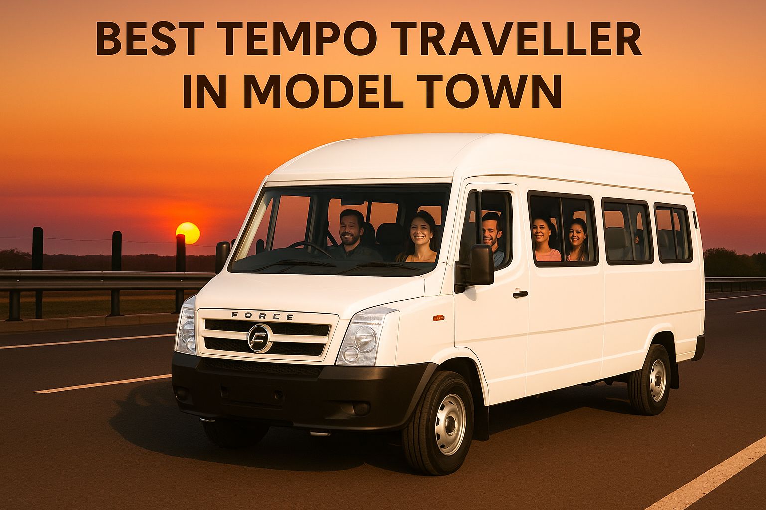Tempo Traveller on Rent Near Model Town – Book Now