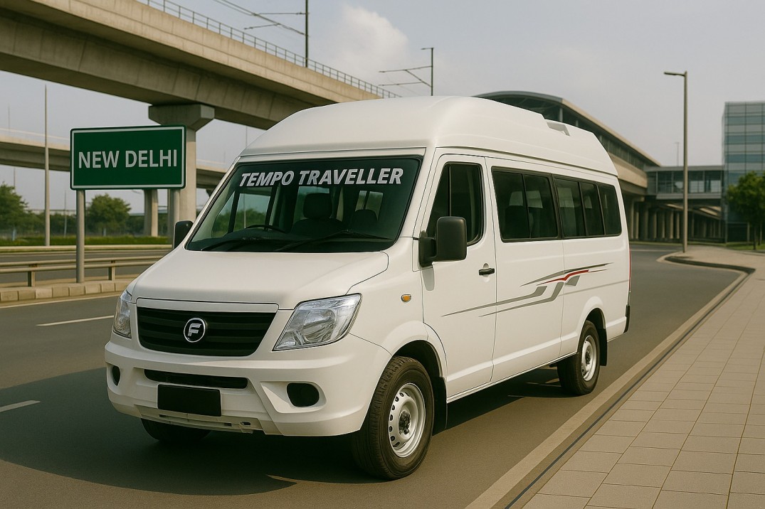 Tempo Traveller on Rent Near New Delhi