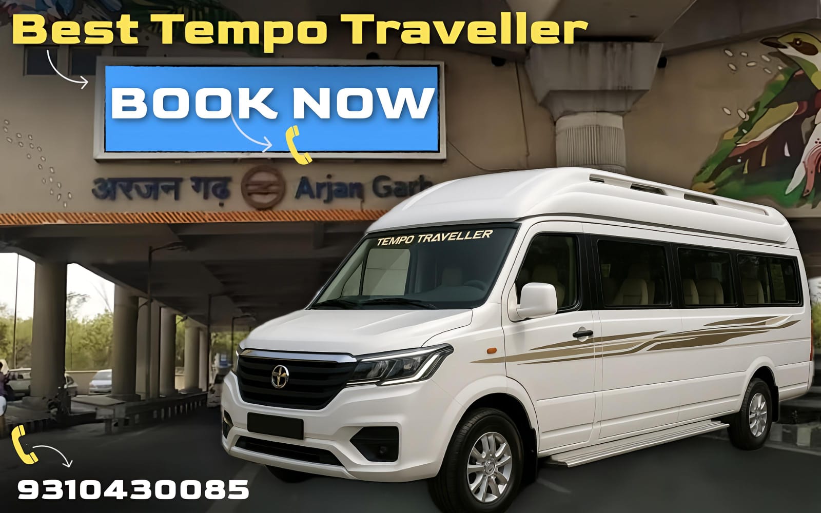 Tempo Traveller on Rent Near Arjangarh